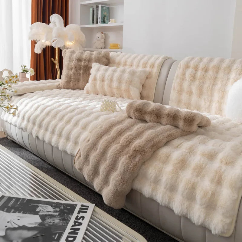 Plush Sofa Cover