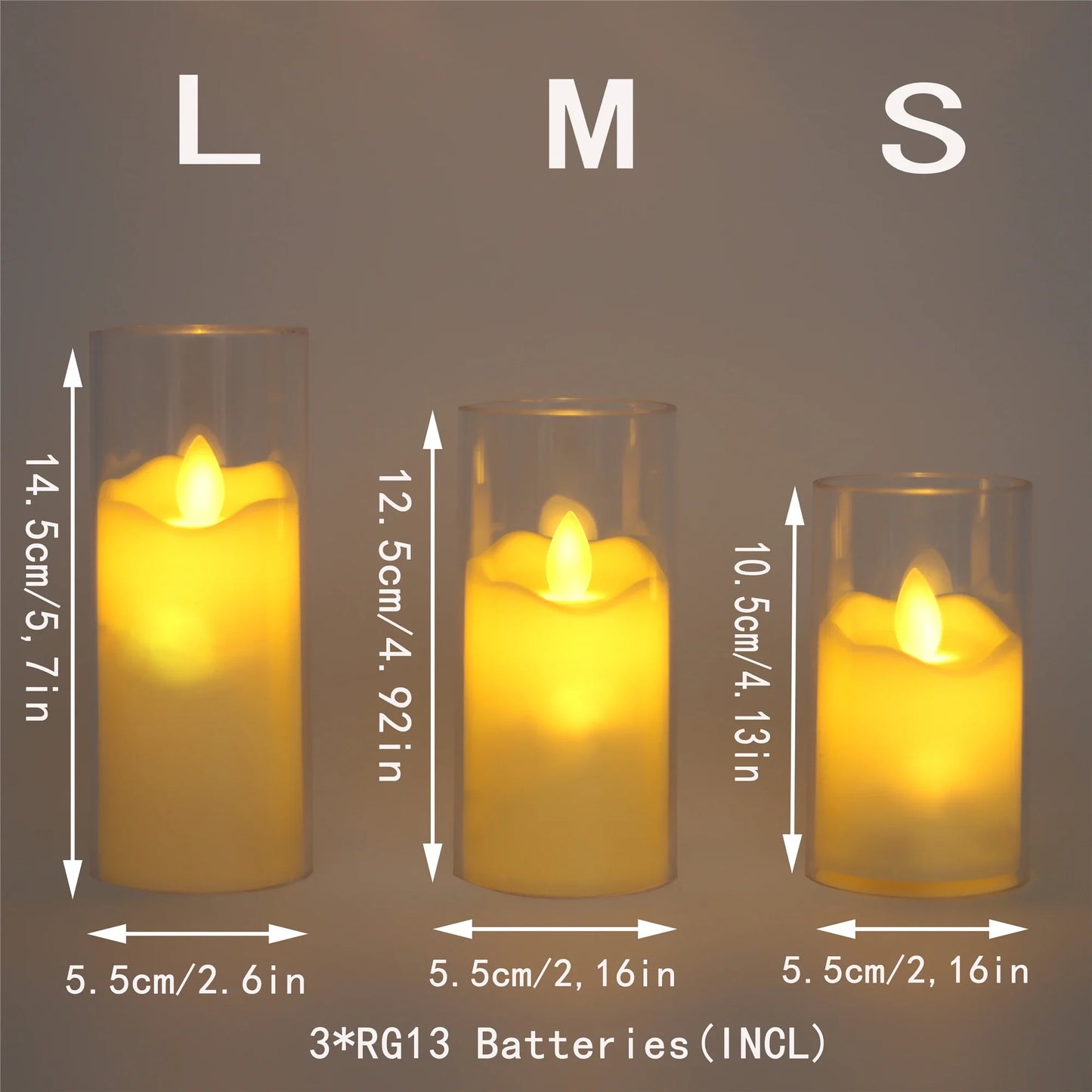 Flameless Electric Candles Lamp Flickering