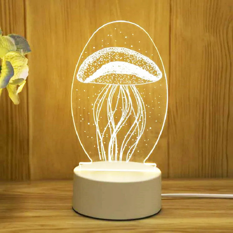 Romantic Love 3D Acrylic Led
