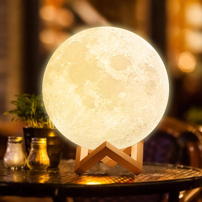 LED Night Light 3D Print Moon Lamp