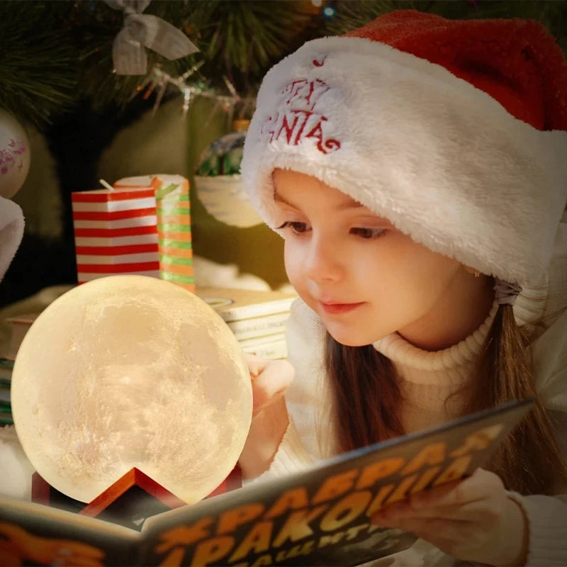 LED Night Light 3D Print Moon Lamp