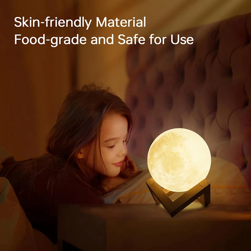 LED Night Light 3D Print Moon Lamp