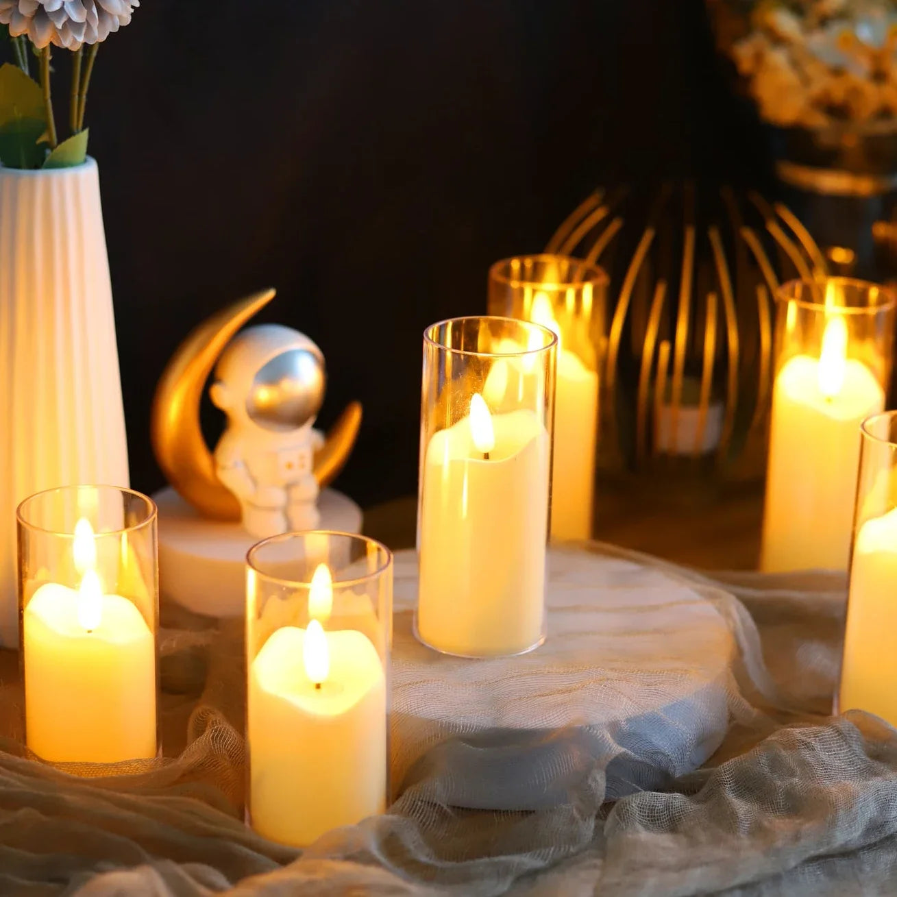 Flameless Electric Candles Lamp Flickering